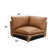 Brighton modulaire - Wedge, cuir fleur brun