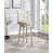 Beige Polyester Blend/White Frame