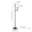 Lampe torchère sur pied de 69,5 po Basso-570793993
