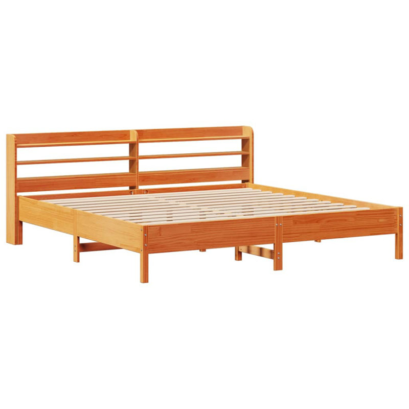 Storage Bed, Super King (6'), Wax Brown