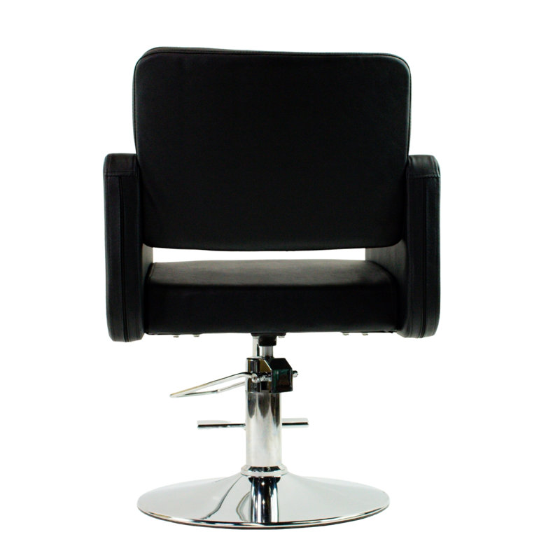 Fauteuil de salon en similicuir Hantz, Noir