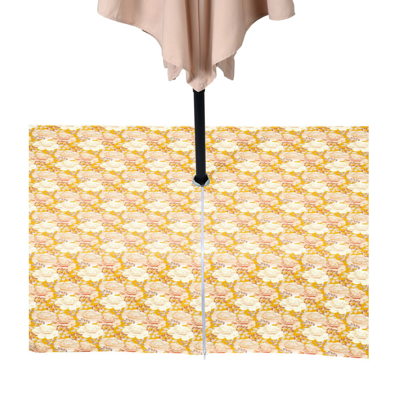 Rose Garden Water Repellent Tablecloth, 84" x 60"