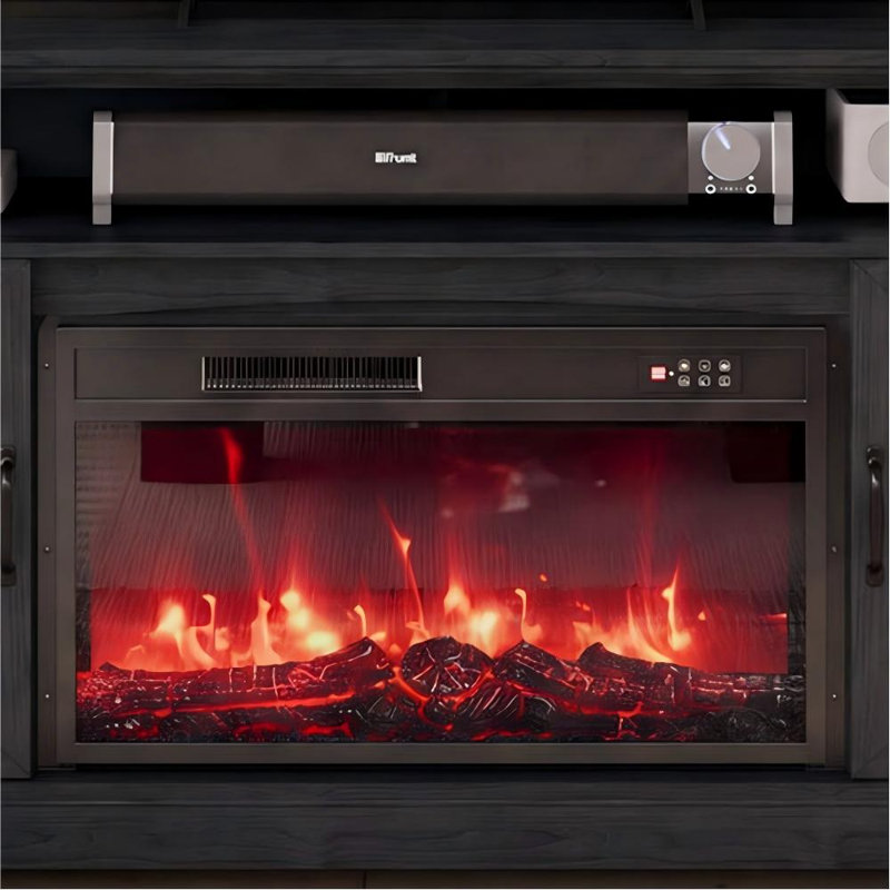 Belfry Heating 58 cm W Black Electric Fireplace