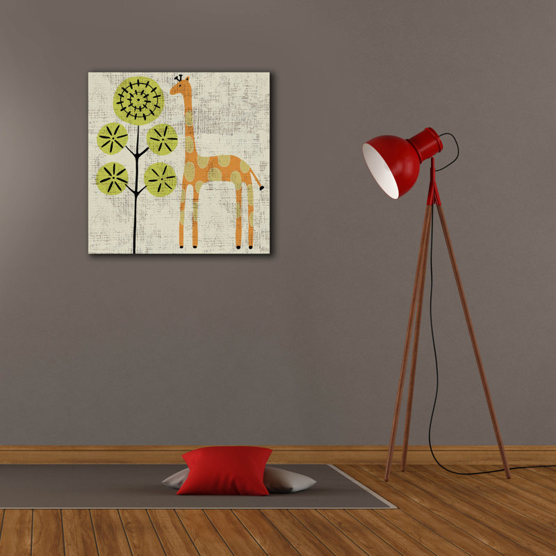  «Ada's Giraffe» par Chariklia Zarris, art mural sur toile, 26 po x 26 po