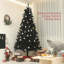 Arbre de Noël artificiel de 7,5 pi de hauteur, arbre de Noël non éclairé avec 1346 pointes de branches, ouverture automatique, base en acier, décoration des Fêtes pour bureau à domicile-1053914436