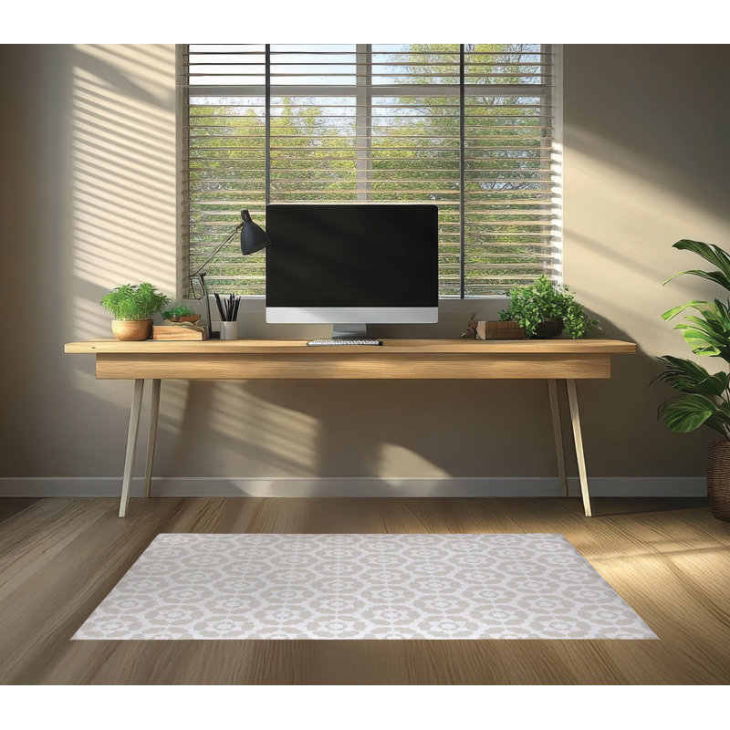 Tapis de chaise de bureau Cleo, L 36 po x P 60 po, Lune
