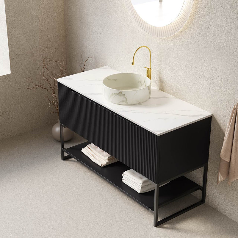 Ensemble de meuble-lavabo et de meuble-lavabo autoportant Tulio