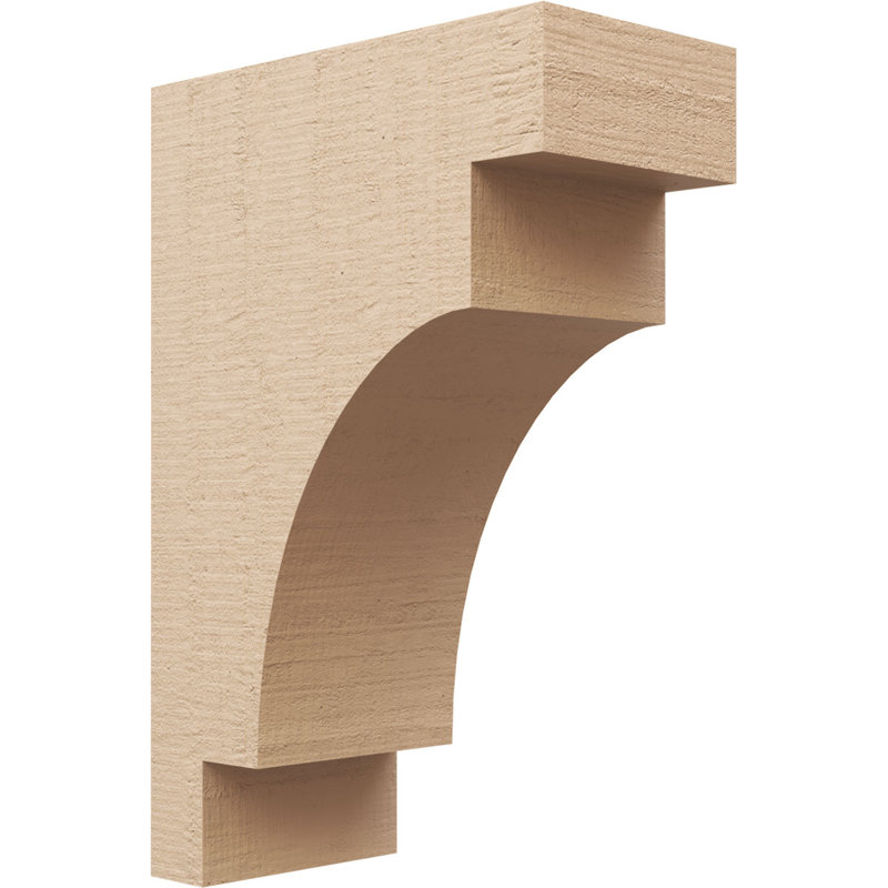 Bois de cèdre méditerranéen, grain de bois TimberThane Corbel, brun clair apprêté, H 21 po x l 7 po x P 14 po