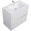 Meuble-lavabo autoportant avec lavabo intégré et comptoir en résine de pierre-2113912172