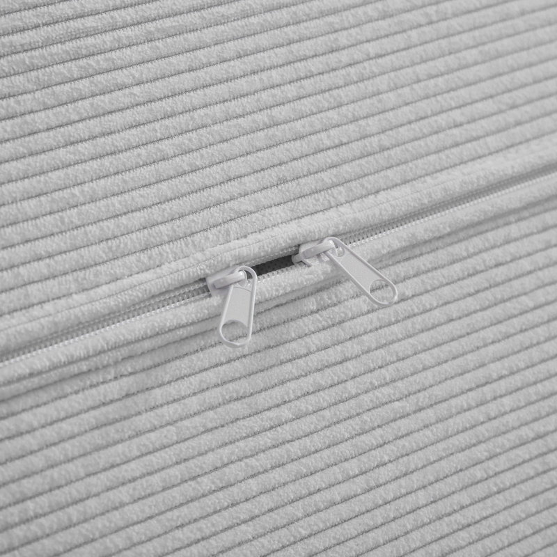 Convertible Sofa Bed - Foldable Floor Couch - Modular Sectional for Living Room, Bedroom, White