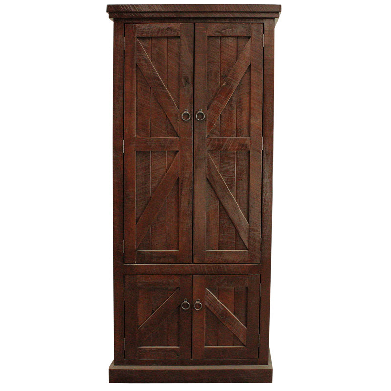 Armoire garde-manger 75 po Zimmerman, Rouge sang de bœuf
