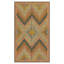 1880s Antique Multicolor Geometric Folk Art Knotted American Hooked Carpet Rug