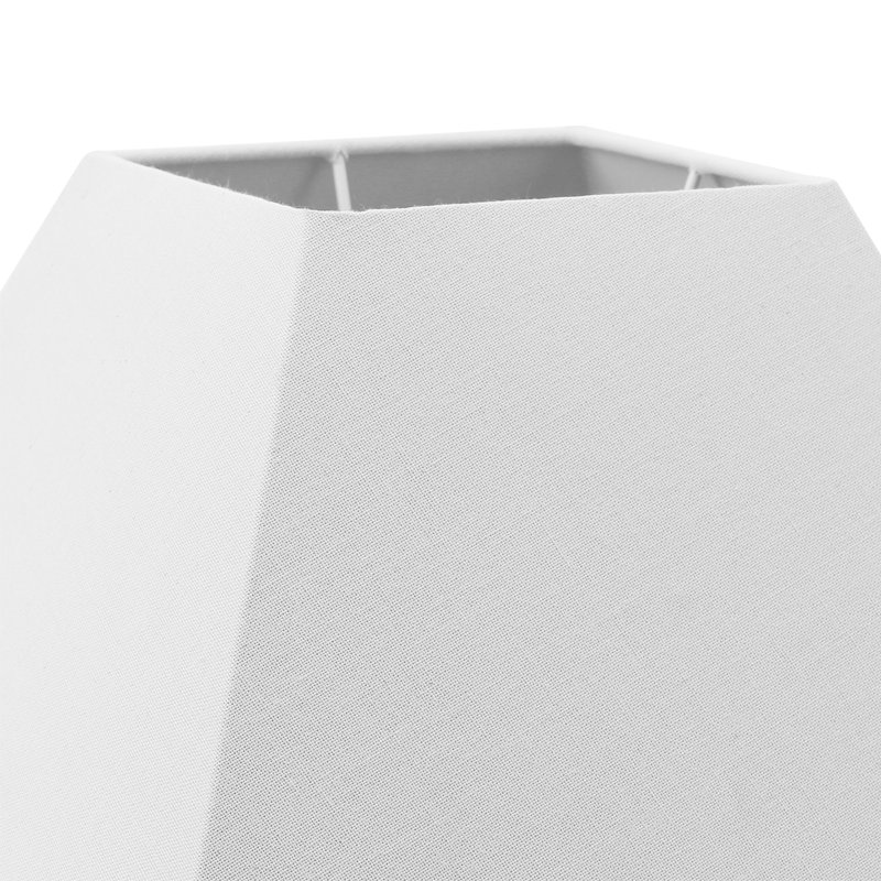 Lorentzen Cotton Tapered Square Lamp Shade, 24cm H x 35cm W x 35cm D, Cream Calico