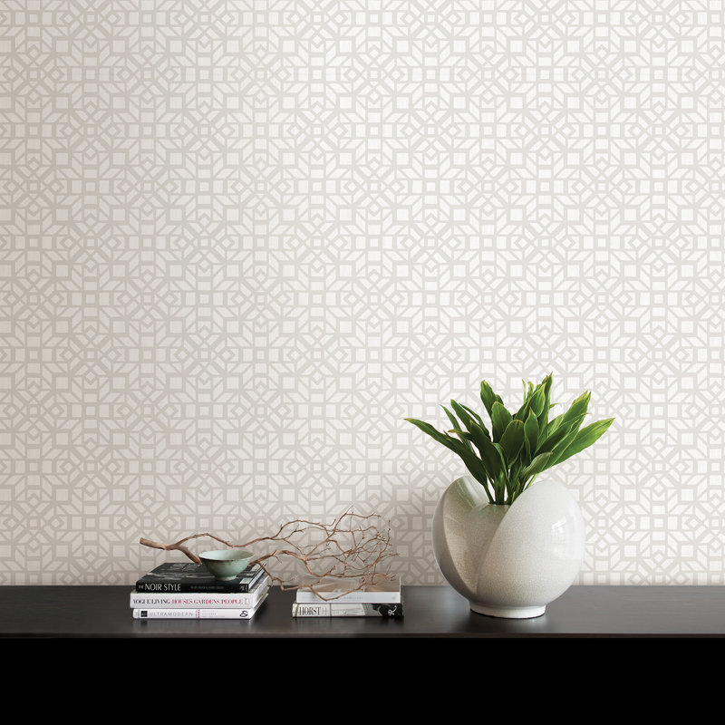 Rouleau de papier peint lisse L 33 pi x l 20,5 po Eclipse, Neutre