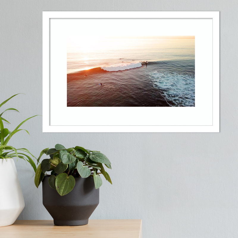 La Jolla 1 par Rachel Dowd - reproduction de photo encadrée, H 26 po x l 41 po, Cadre blanc