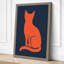 Silhouette in Red Minimalist - Wrapped Canvas-960673880-960673873