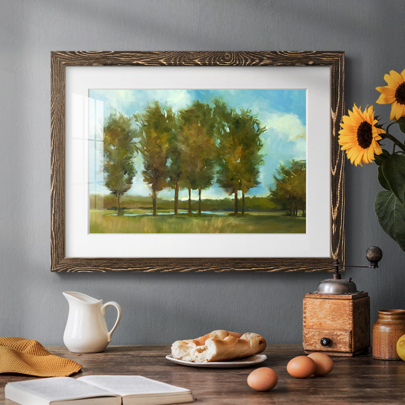 «Tall Trees», impression sur papier, Noyer, H 14 po x l 20 po x P 1,5 po