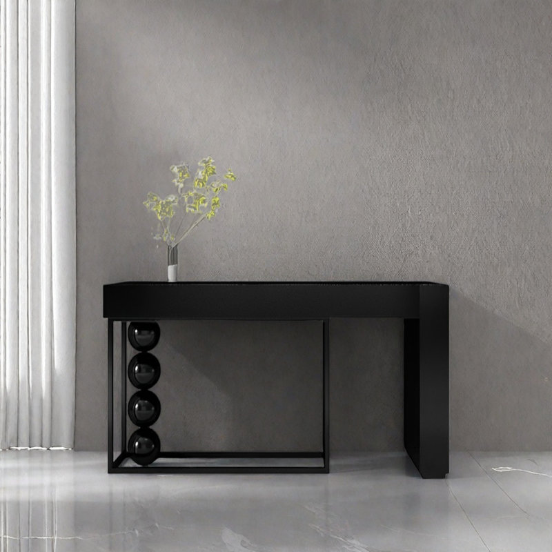Console Modern Minimalist Art, Noir, H 35,43 po x l 47,24 po x P 15,75 po, Noir