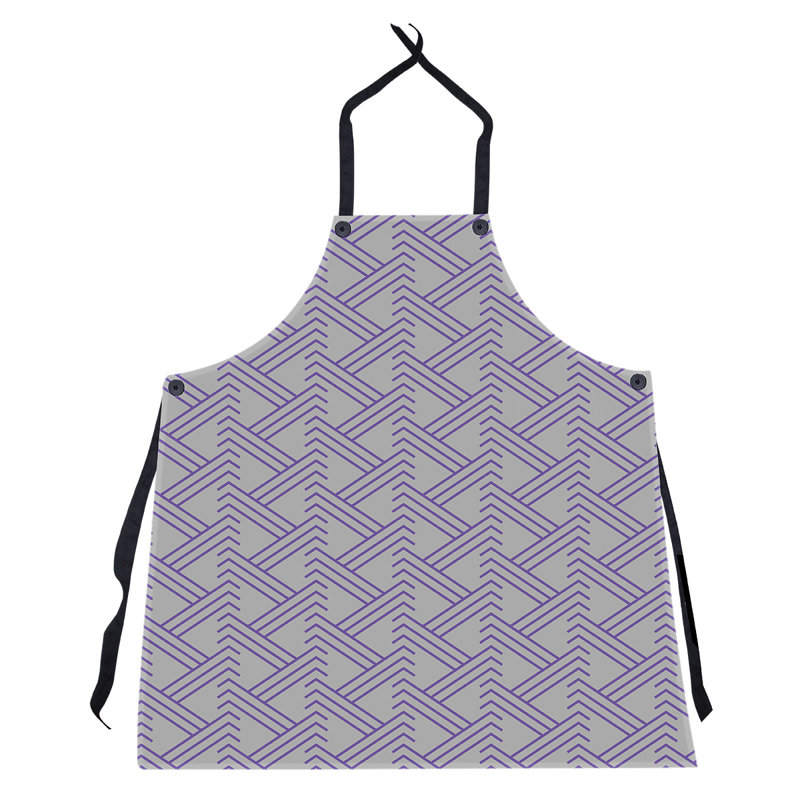 Jordao Bib Apron, Gray/Purple
