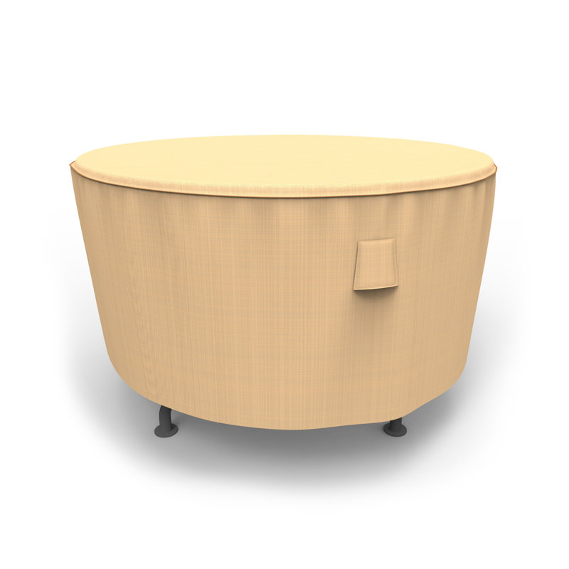 Housse pour table de patio Eduardo, H 28 po x l 48 po x P 48 po, Brun clair