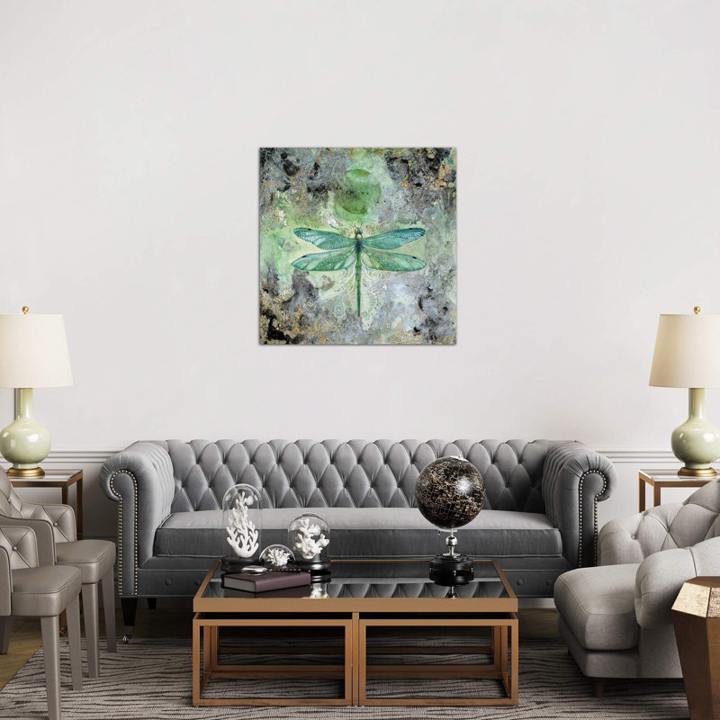 Dragonfly V by Stephanie Law - Wrapped Canvas Giclee Art Print, 66.04 cm H x 66.04 cm W x 1.91 cm D