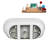 67" Streamline Soaking Freestanding Tub and Tray With Drain-101310199