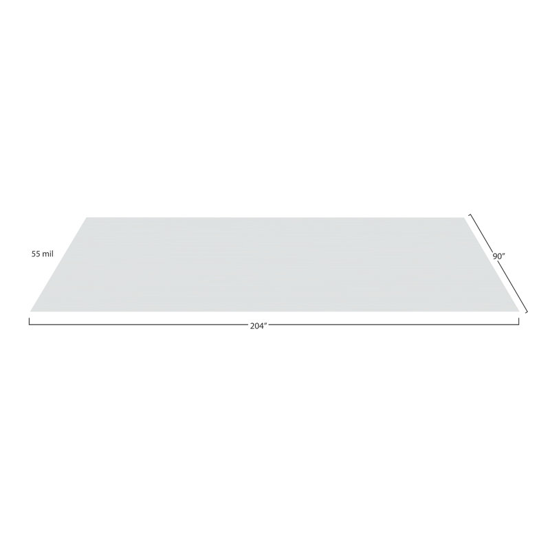 Rouleau de plancher de garage nervuré transparent, L 7,5 pi x l 17 pi