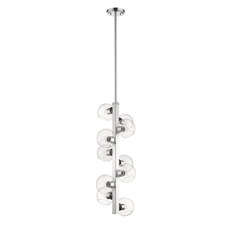 Lustre linéaire moderne 10 lumières spoutnik Gaines