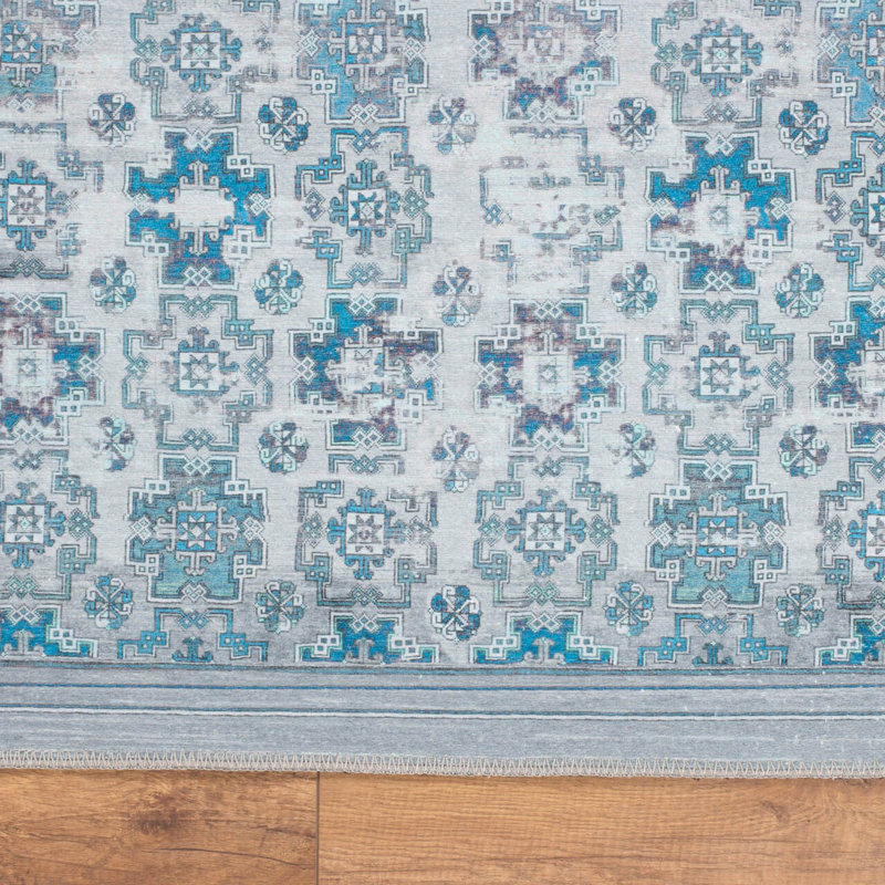 Premium Machine Washable Carpet, 4.6 x 6.2 Feet, 100% Polyester, 1850 g/m² | Pile Height: 0.2 Inches | Eco-Friendly Recycled Poly Cotton Underside | Perfect for Living Room, Bedroom, and High-Traffic Areas