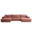 6 Seater Reclining Corner Sofa -1918436031