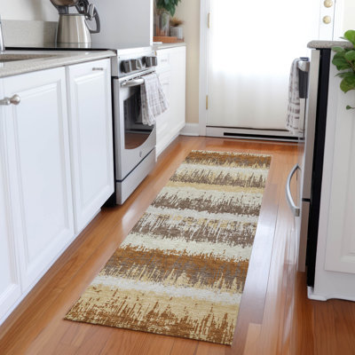 Tapis intérieur / extérieur lavable moka Nyelle 