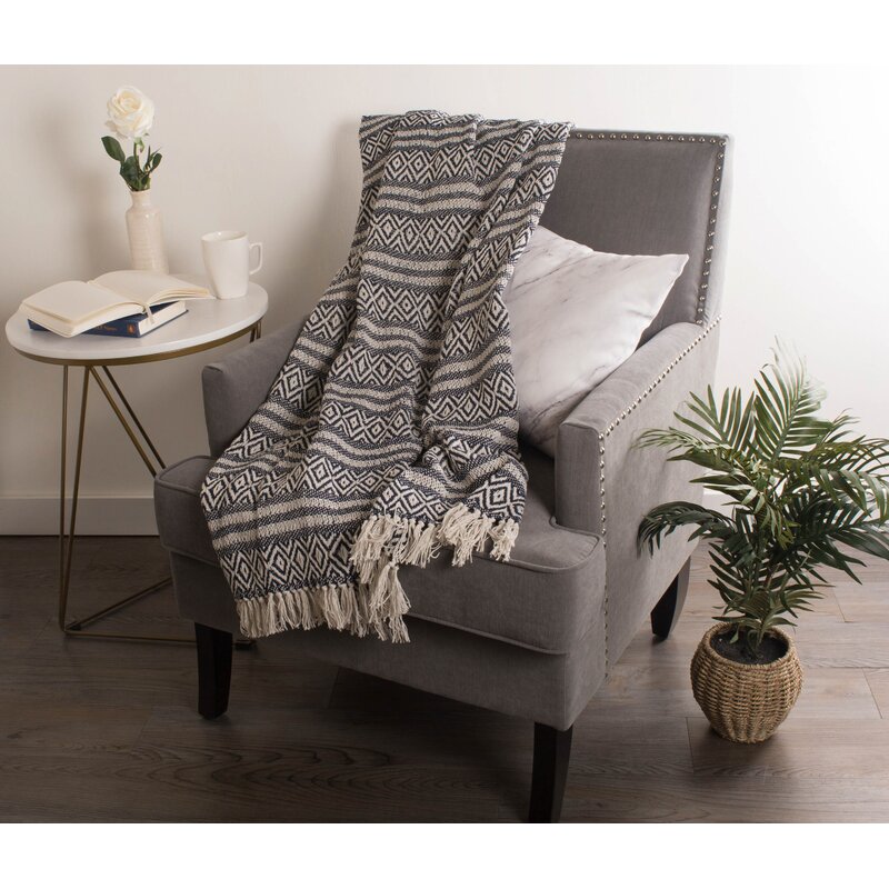 Union Rustic Cassie Woven Throw Blanket & Reviews 