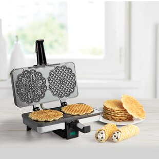  Waffle Maker by Cucina Pro - Non-Stick Waffler Iron with  Adjustable Browning Control, Griddle Makes 7 Inch Thin, American Style  Waffles for Breakfast, Homemade Valentine Breakfast Gift for Her or Him