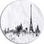 Paysage urbain «Paris with Eiffel Silhouette», peinture-35123758-35123762