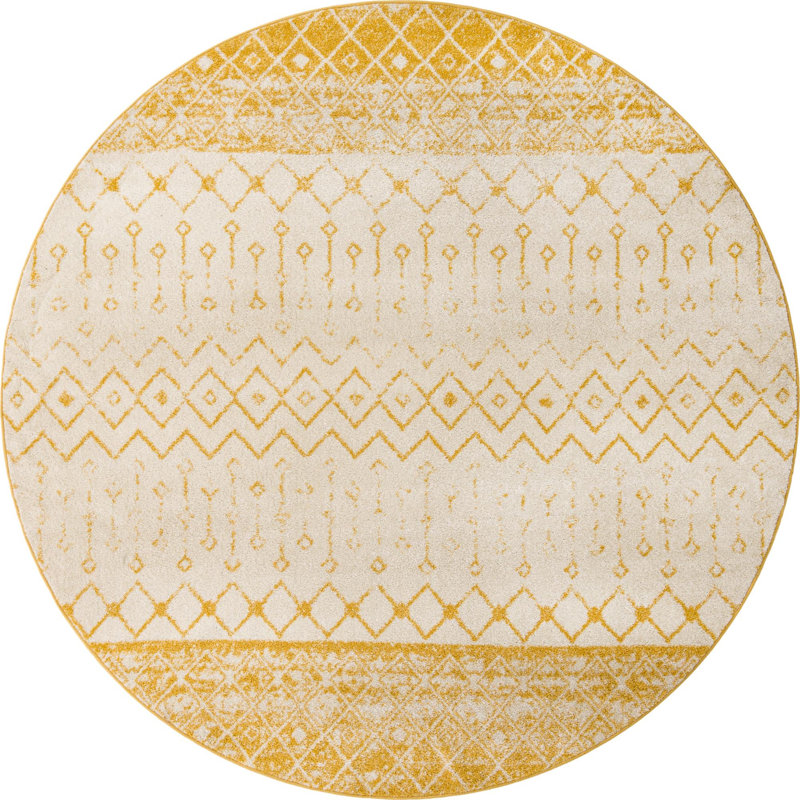 Tapis en polypropylène tissé à la machine Briehn, Rond 10 pi