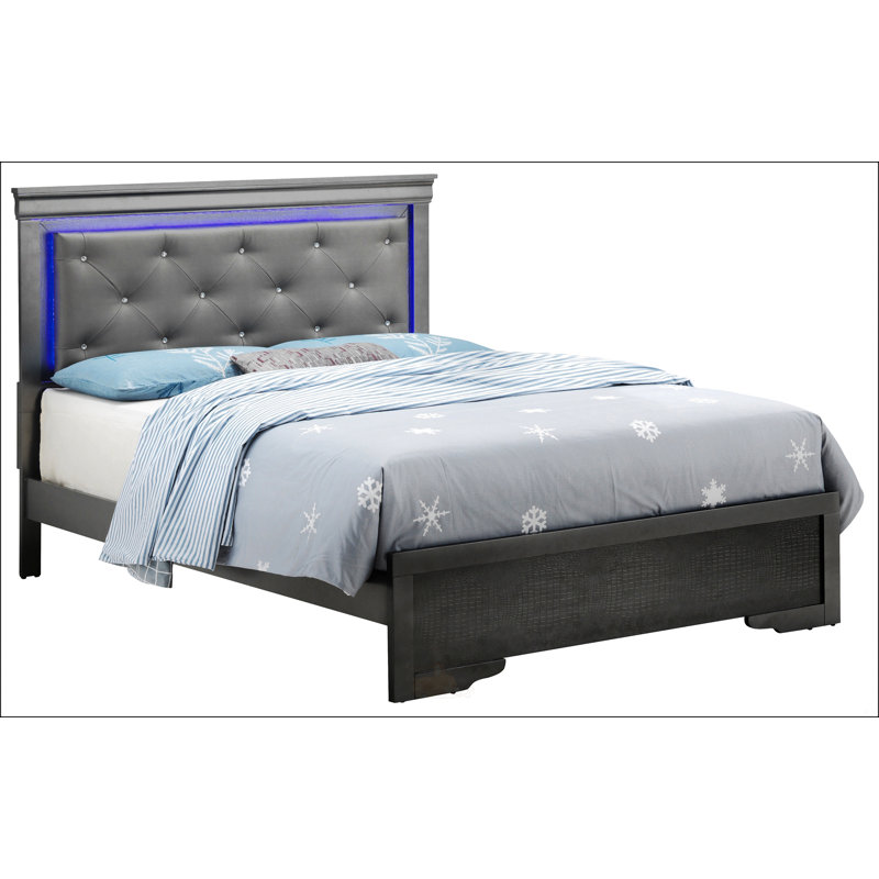 Queen Bed, Black, Queen