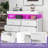 39.3"W  6 - Drawer Dresser Accent Chest with Power Outlet, LED Lights and Open Shelf