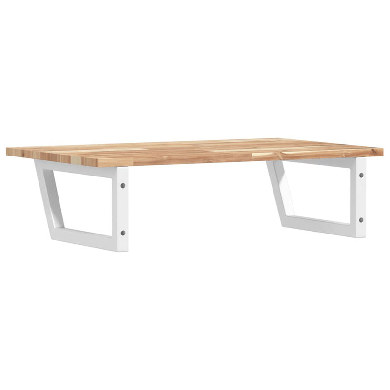 Arsheen 60cm Solid Wood Bathroom Vanity Top, Acacia/White