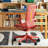 40.94″ Modern Minimal Red Ergonomic Chair, Mesh Lumbar Support Swivel Office Chair