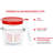 6 Pcs Glass Measuring Cups With Lids Set, 1-Cup, 2-Cup, 4-Cup Measuring Jugs With Handle, Nesting Liquid Measuring Cups For Kitchen