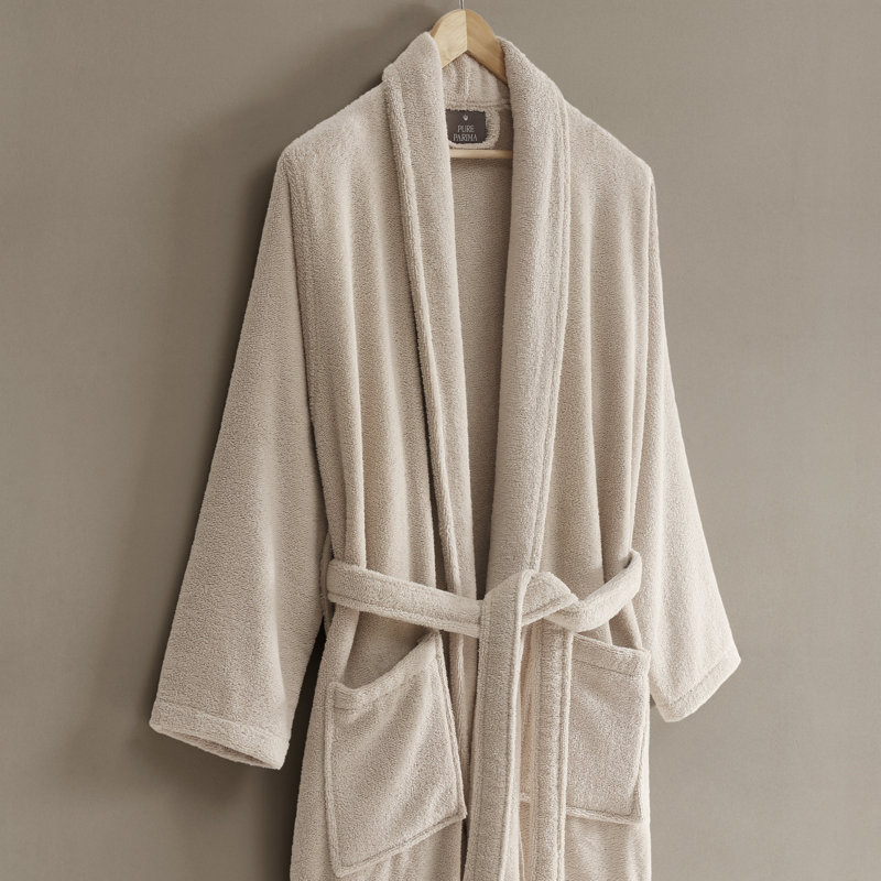 Egyptian Cotton Bathrobe, Sand, M/L