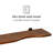 Richmond Solid Mango Wood Wall Mounted Shelves