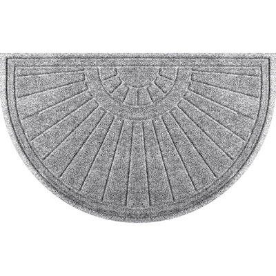 WaterHog Sunburst Half Round Indoor Outdoor Doormat