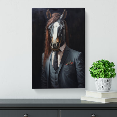 Pony In A Suit No.2 - No Frame Print