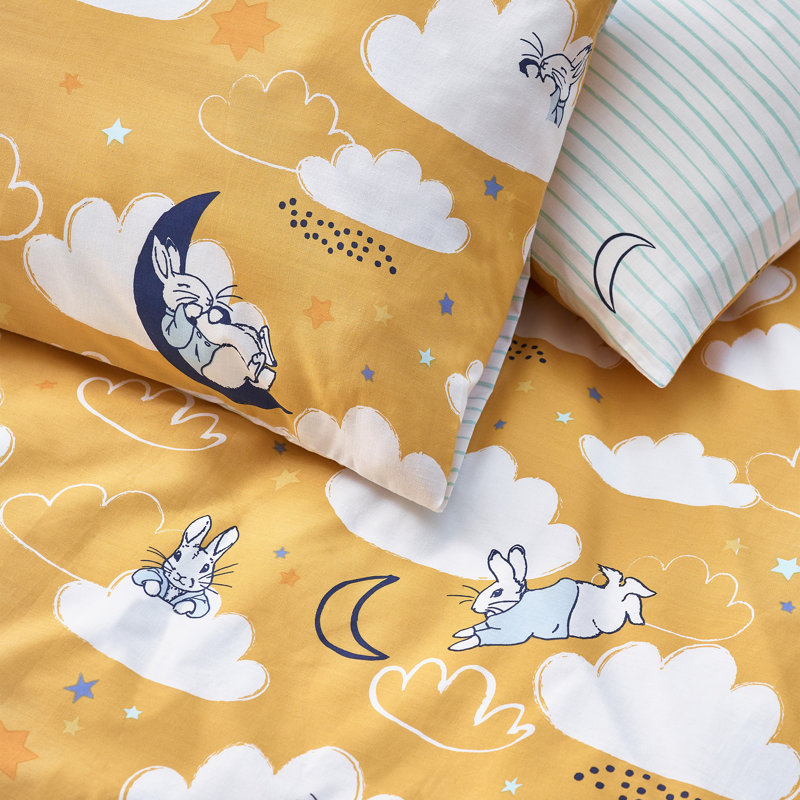 Sleepy Head Peter Rabbit 144 TC, Double, Ochre