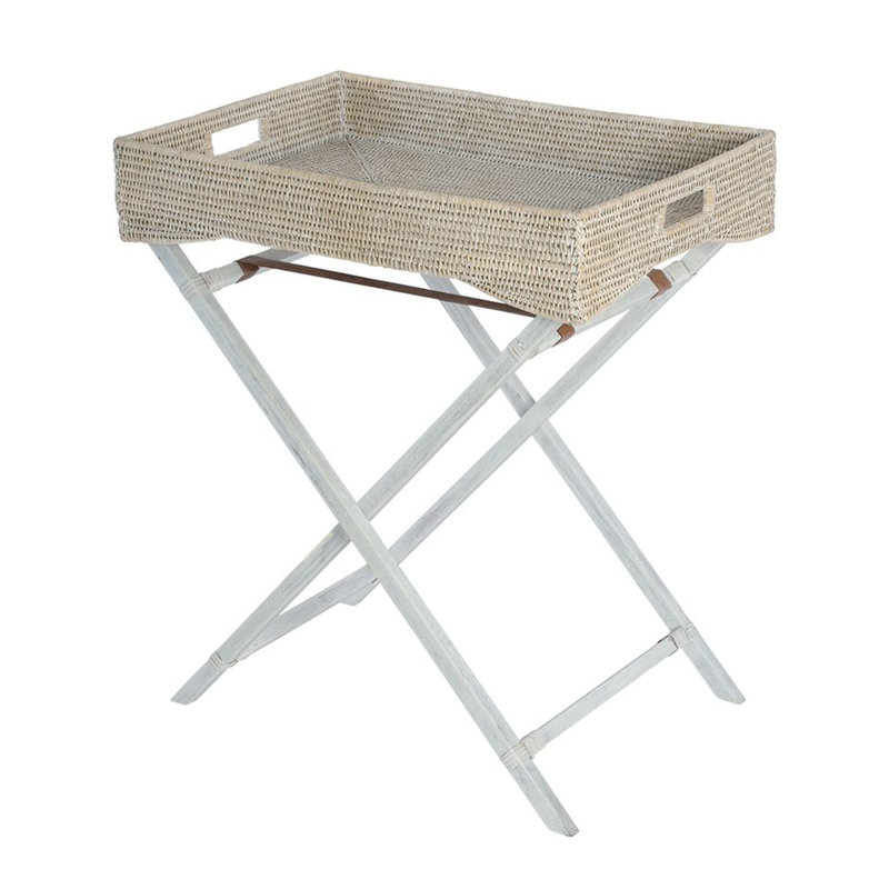 Table de majordome Everard, Blanc délavé