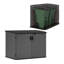 Suncast l 70,5 po x P 44,25 po en résine horizontale pour le rangement des poubelles, fabriquée aux États-Unis