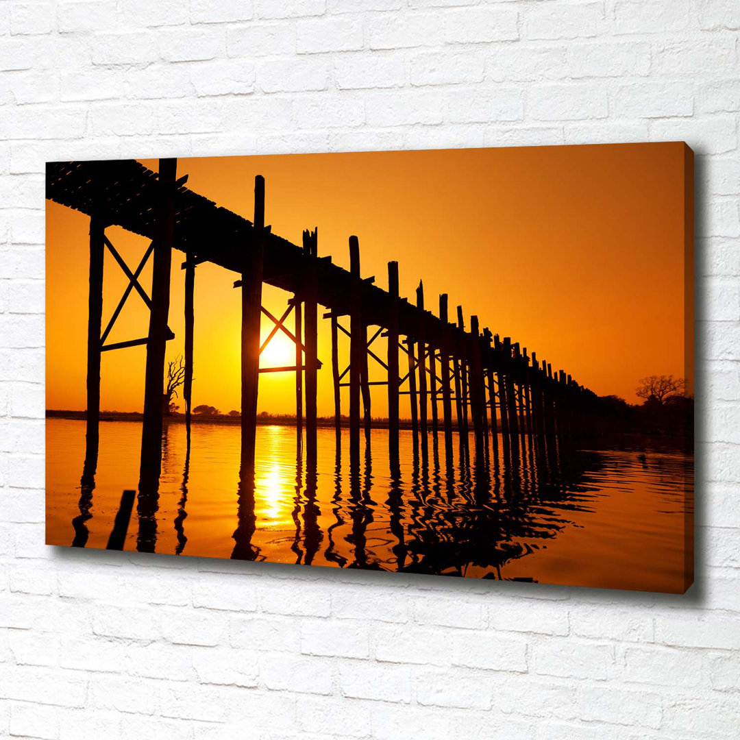 Sunset Bridge - Leinwanddrucke auf Leinwand