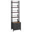 Solid Wood 143.51 cm H Media Shelves