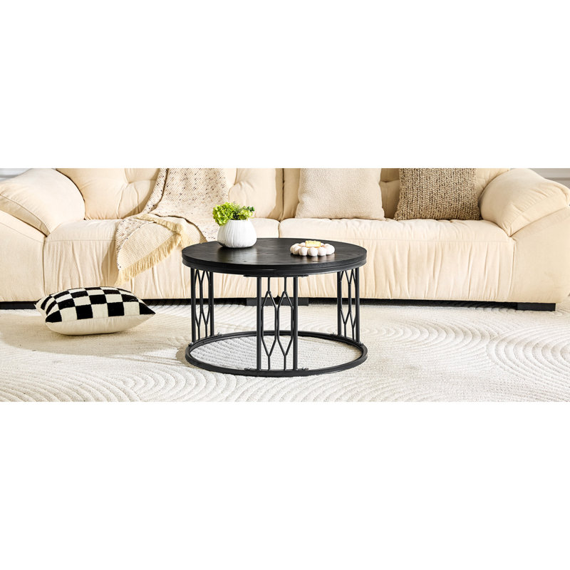 Tables basses et tables basses peu encombrantes, bois MDF noir, maison industrielle moderne